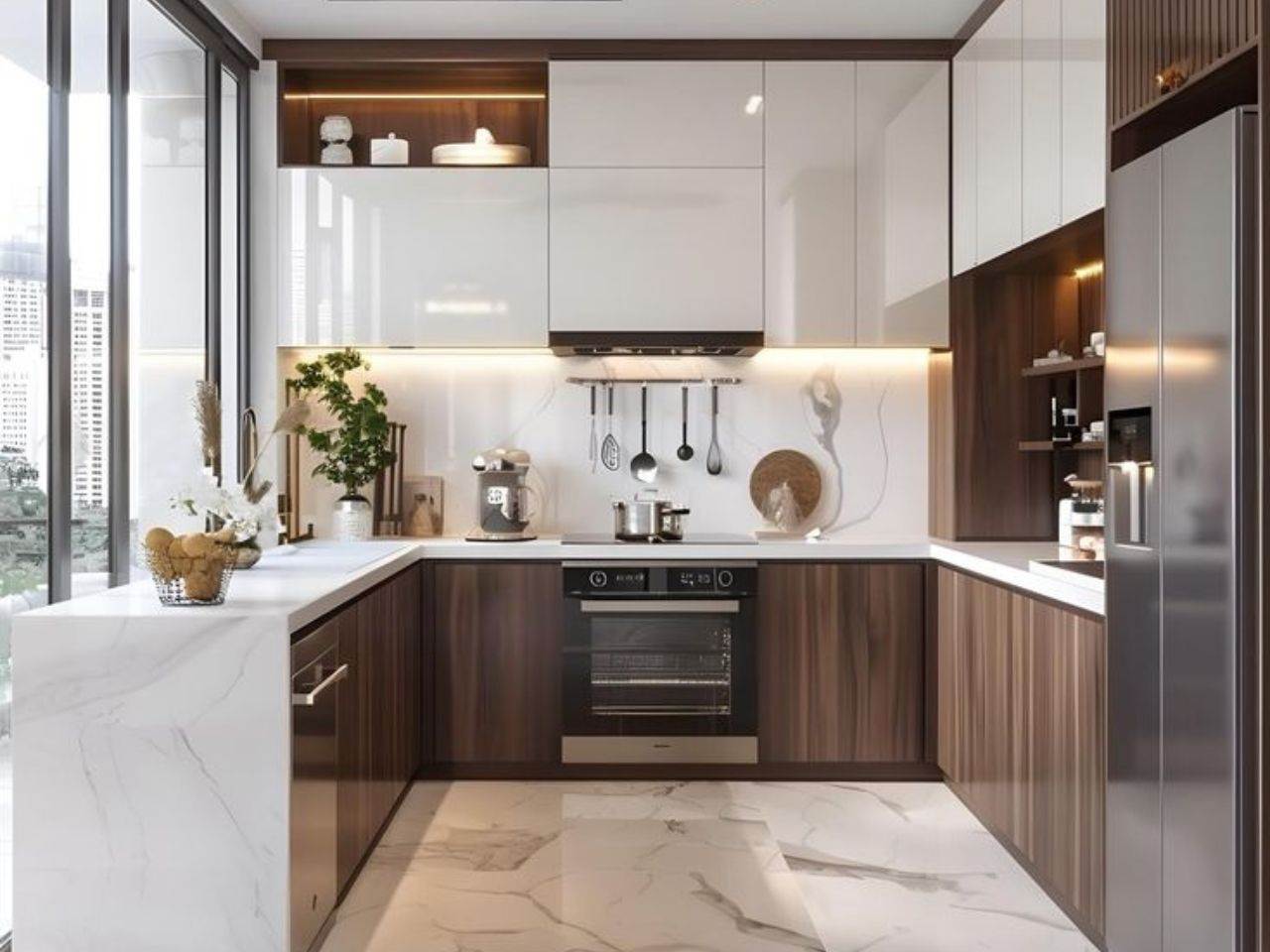 Tủ Bếp Gỗ Nhựa Composite