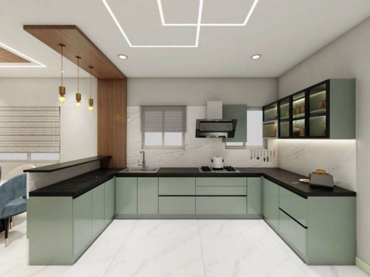 Tủ bếp gỗ nhựa picomat