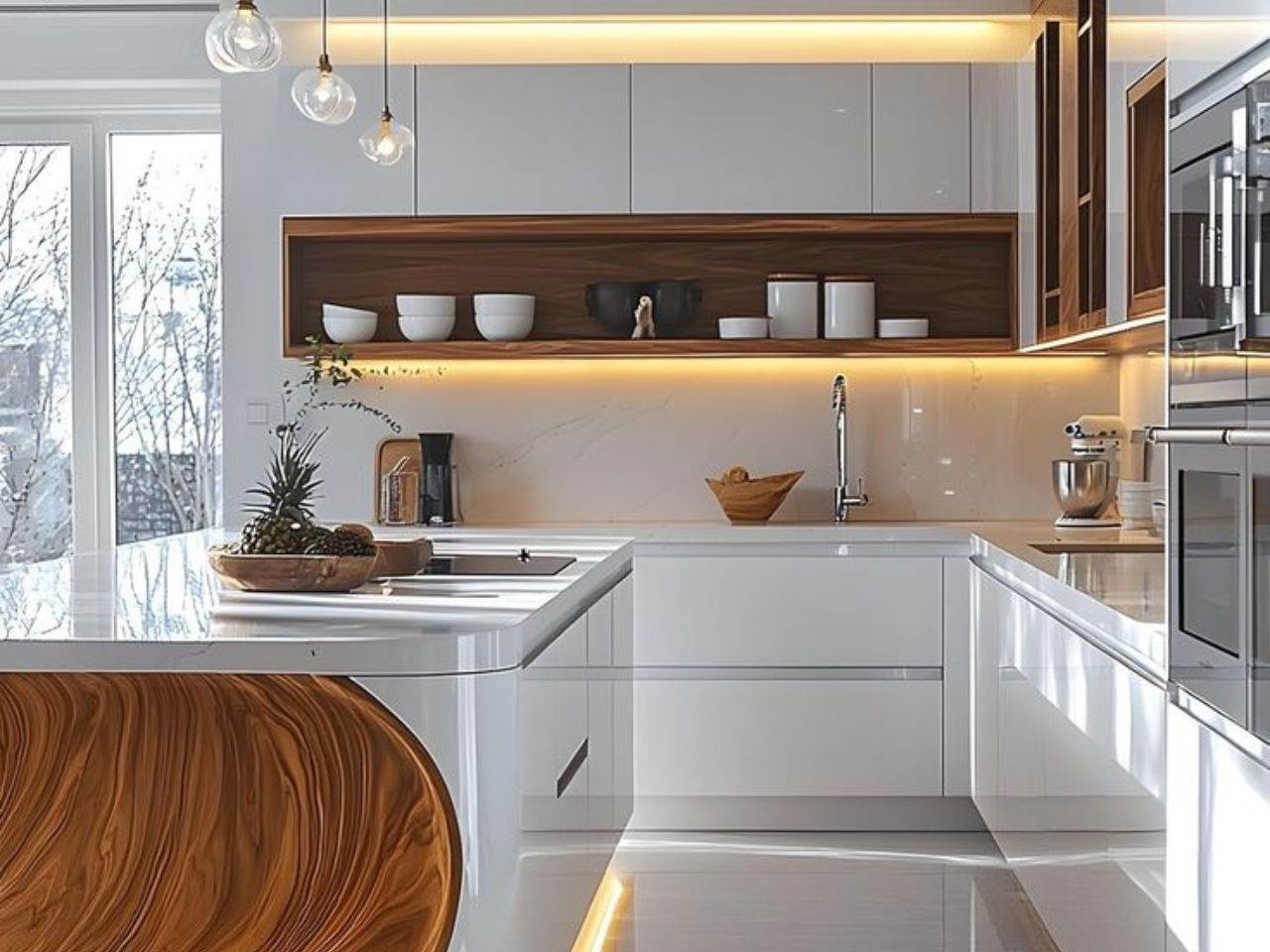 Tủ Bếp Nhựa Giả Gỗ