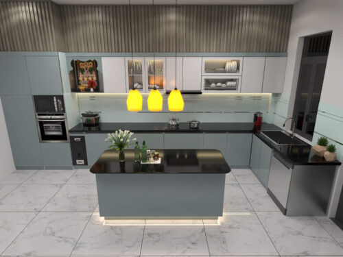 Tìm hiểu mẫu Bàn Đảo Bếp Hợp Kim Nhôm