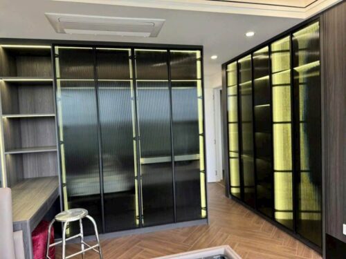 Tủ Quần Áo Nhôm Kính