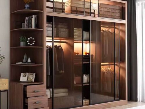 Tủ Quần Áo Cánh Kính Khung Nhôm