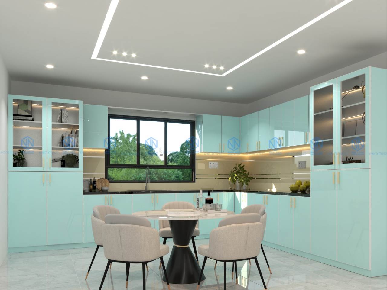 Khám Phá Các Mẫu Tủ Bếp Nhôm Kính Sáng Tạo, Độc Đáo