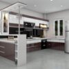 Tủ Bếp Nhôm Cánh Melamine