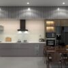 Tủ Bếp Khung Nhôm Cánh Inox