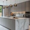 Đảo Bếp Inox Kết Hợp Mặt Đá