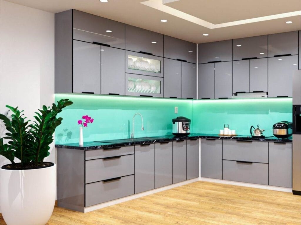 tủ bếp hợp kim nhôm