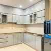 Tủ Bếp Hợp Kim Nhôm Cánh Kính