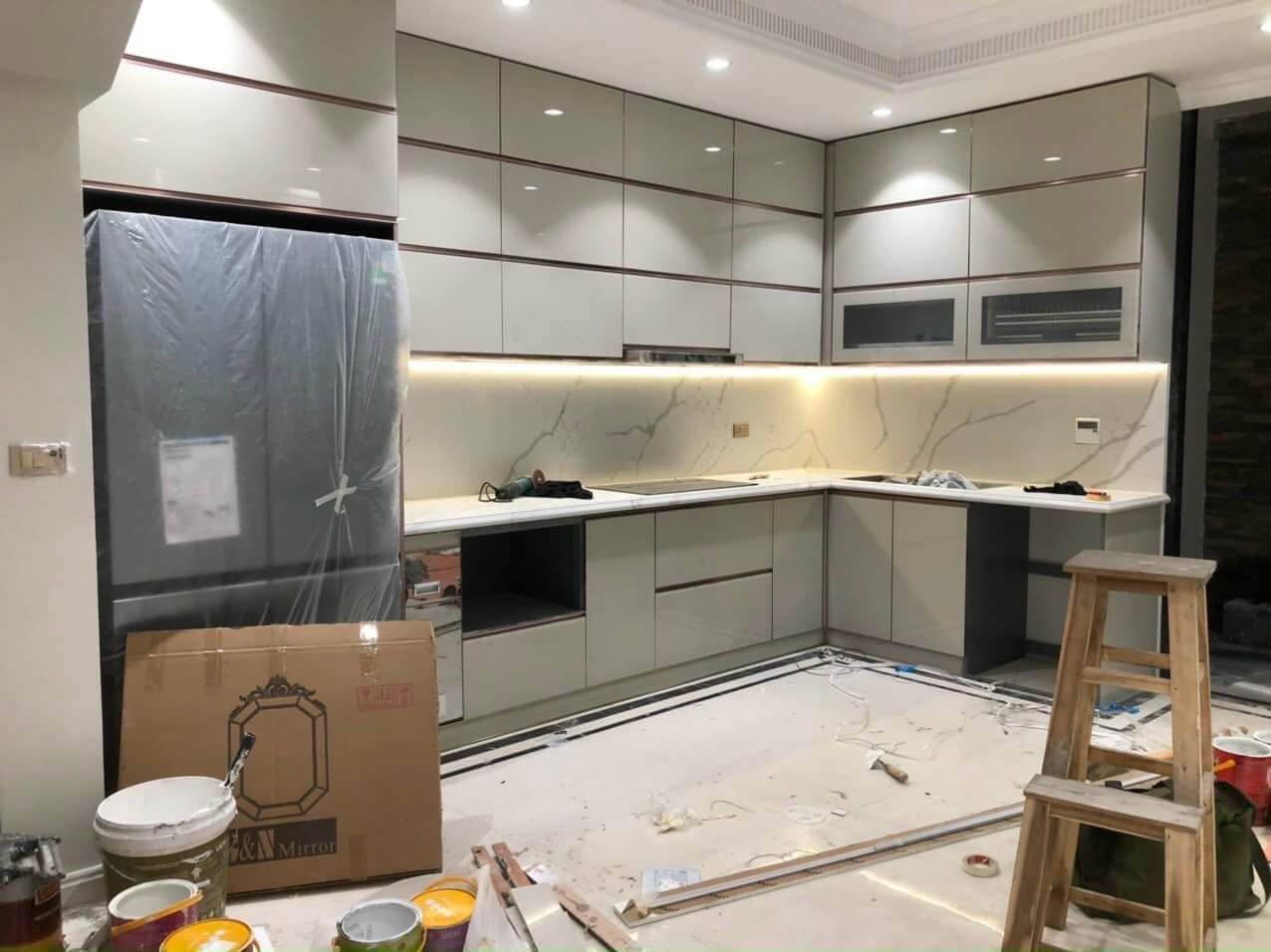 Tủ Bếp Inox Hiện Đại