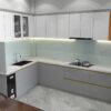 Tủ Bếp Nhôm Cánh Melamine