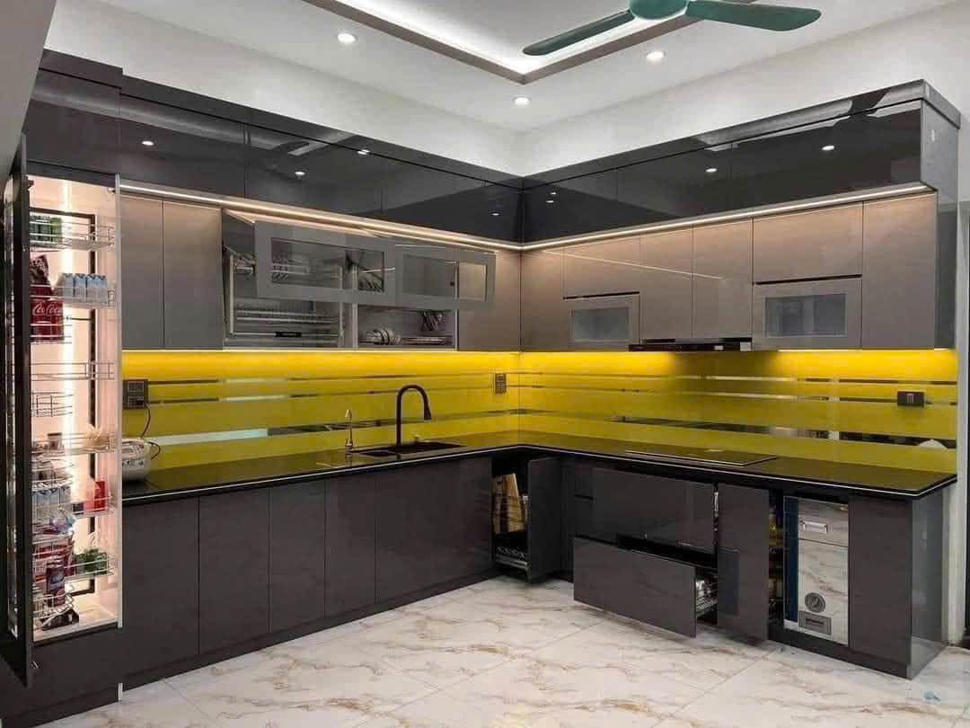 tủ bếp hợp kim nhôm cao cấp
