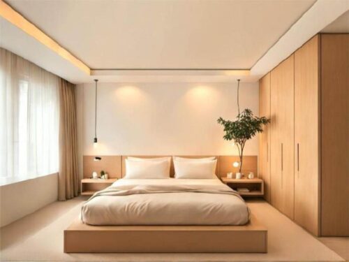 Giường Gỗ MDF Phủ Melamine  