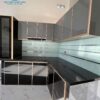 Tủ Bếp Khung Inox Cánh Nhôm