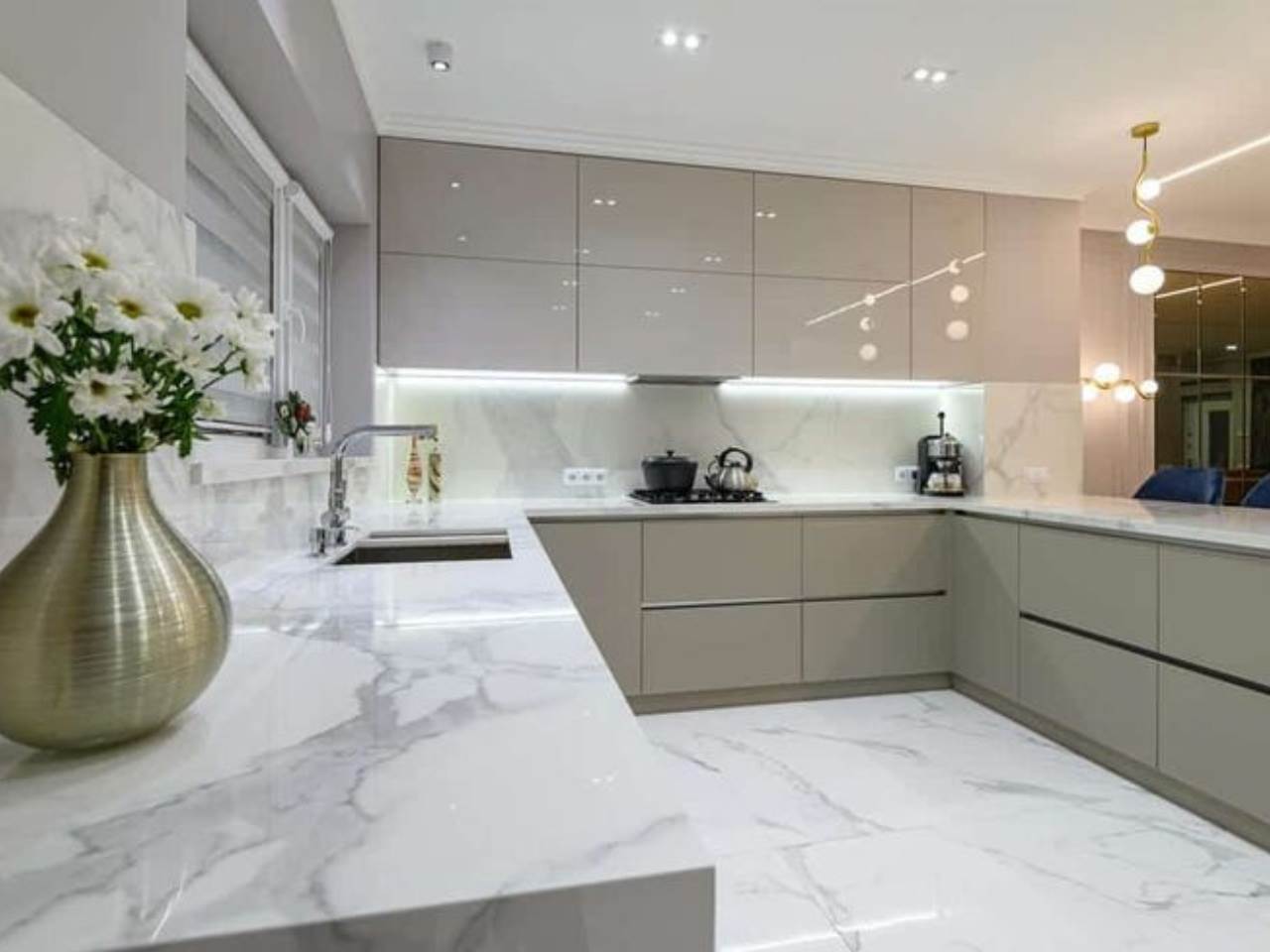 Tủ Bếp Inox Cánh Acrylic