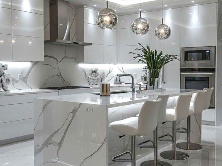 Tủ Bếp Nhôm Cánh Acrylic