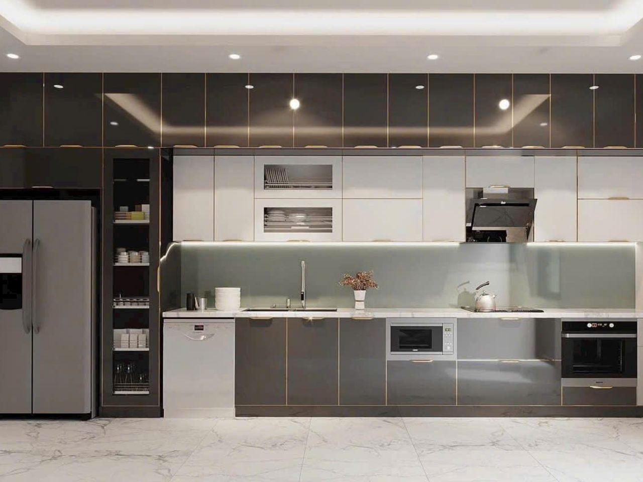 Tủ Bếp Inox 304 Hệ Hai Lớp 