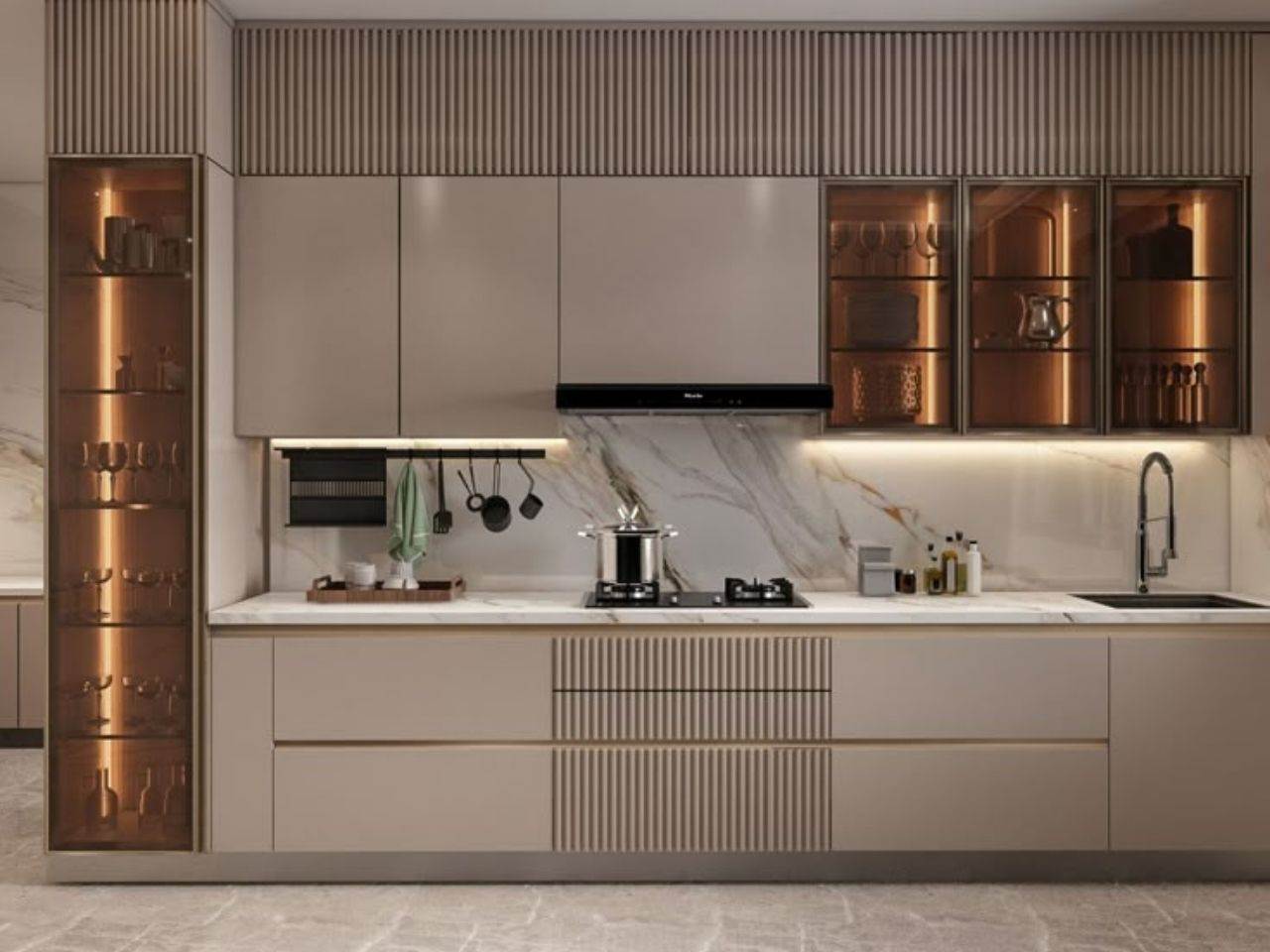 Tủ Bếp Nhựa Composite