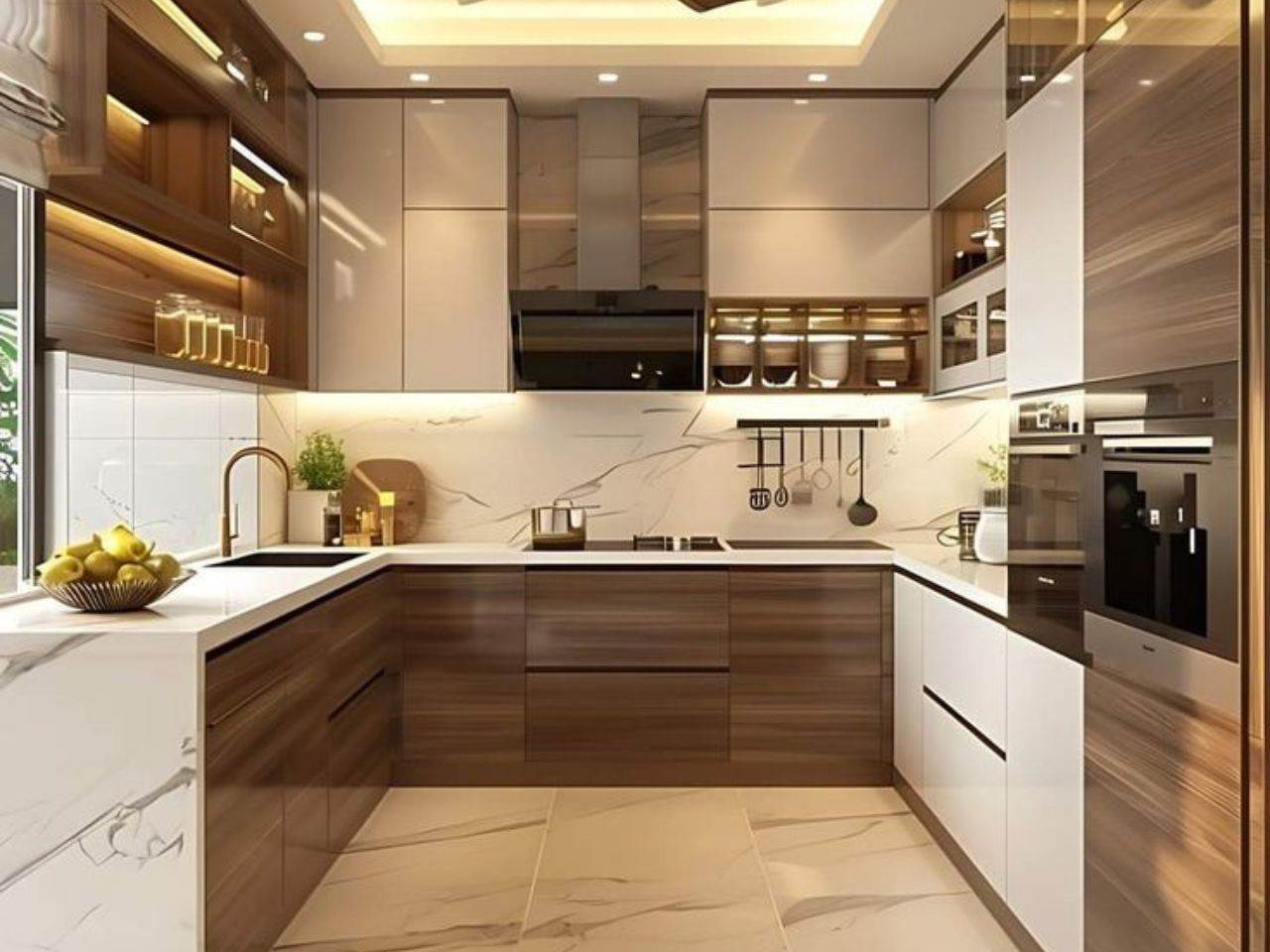 Tủ Bếp Nhựa Giả Gỗ 
