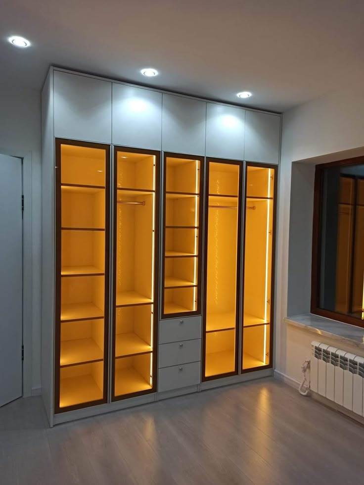 Tủ Quần Áo Cánh Kính Khung Nhôm