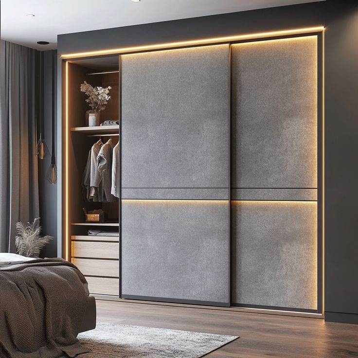 Tủ Quần Áo Gỗ Công Nghiệp Cửa Lùa 