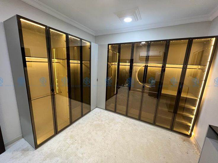 Tủ Quần Áo Nhôm Cánh Kính Cường Lực