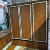 Tủ Quần Áo Nhôm Kính Vân Gỗ