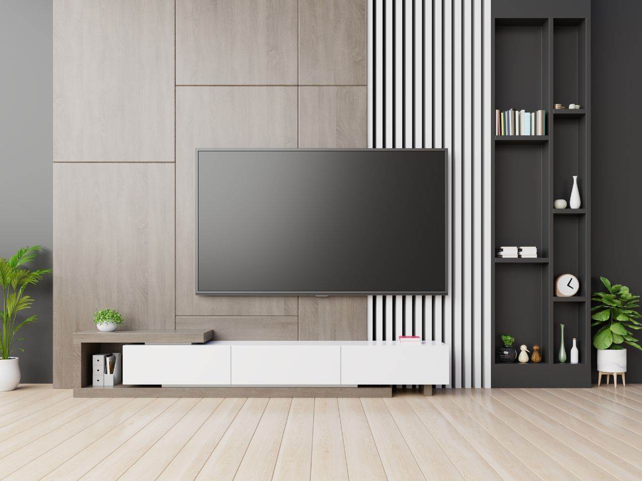 Vách Tivi Gỗ Công Nghiệp