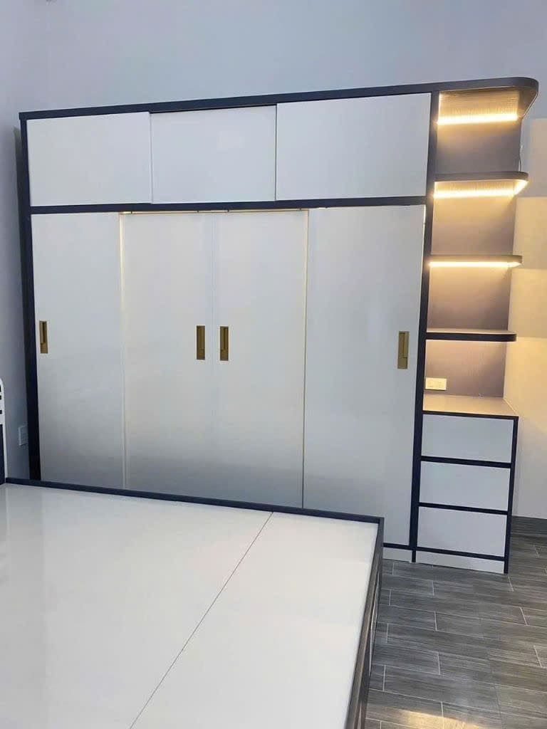 Tủ Quần Áo Gỗ MDF Cánh Melamin