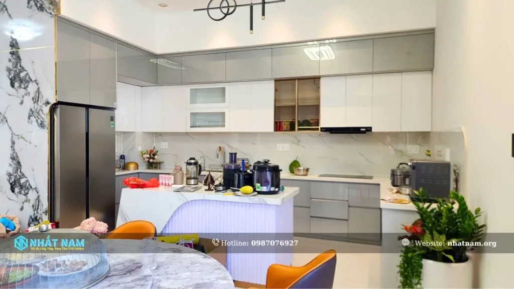Công Trình Chị Thảo – Dĩ An | Tủ Bếp Inox 304 Caro Cánh Inox Caro