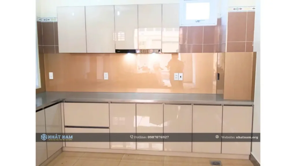 Công Trình Chị Linh, Đồng Nai - Tủ Bếp Inox 304 Vân Caro
