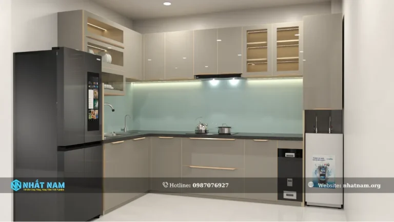 Công trình Anh Cảnh, Gò Vấp – Tủ bếp Inox 304 Carro – Cánh Inox Caro