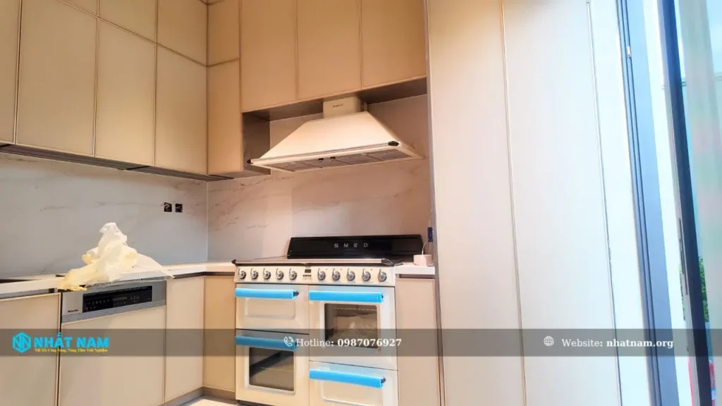 Công trình Anh Dũng, Tân Uyên – Tủ bếp Inox 304 Caro