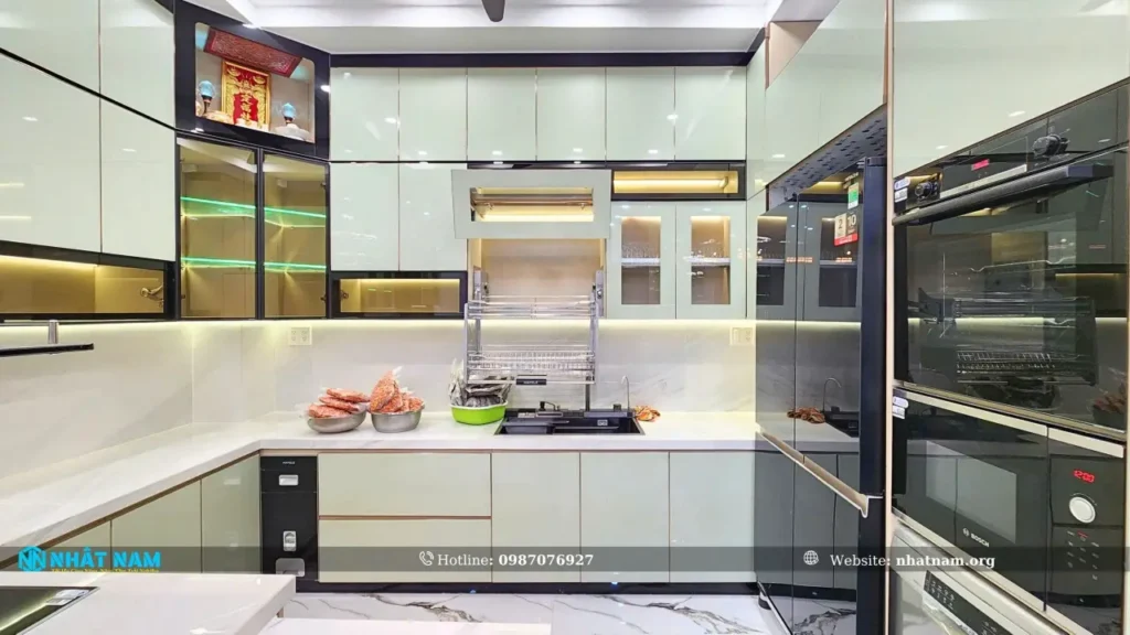 Công trình tủ bếp nhôm tại Phú Nhuận