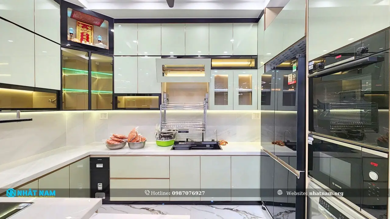Công trình tủ bếp nhôm tại Phú Nhuận