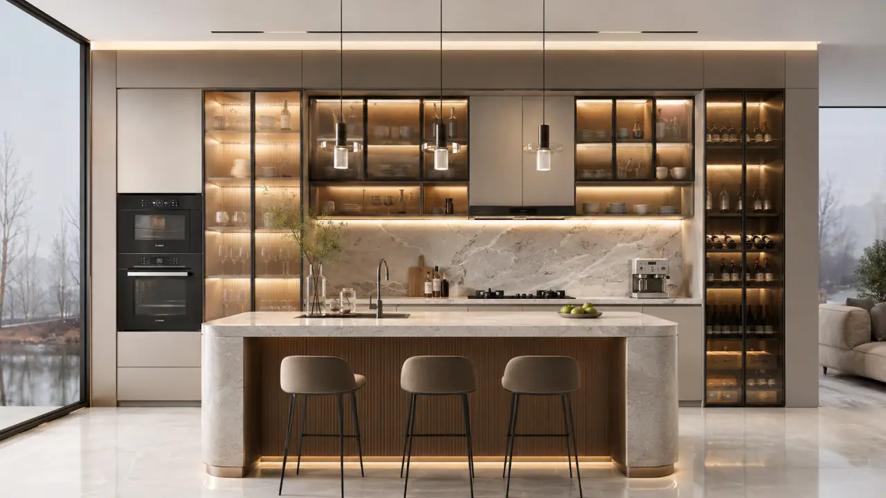 Tủ Bếp Chữ I Đẹp, Hiện Đại, Tiết Kiệm Diện Tích