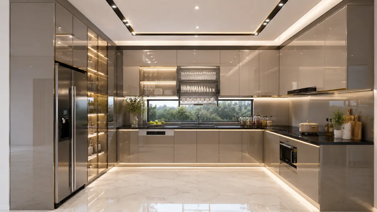 Tủ Bếp Hình Chữ U - Thiết Kế Hiện Đại, Tối Ưu Không Gian