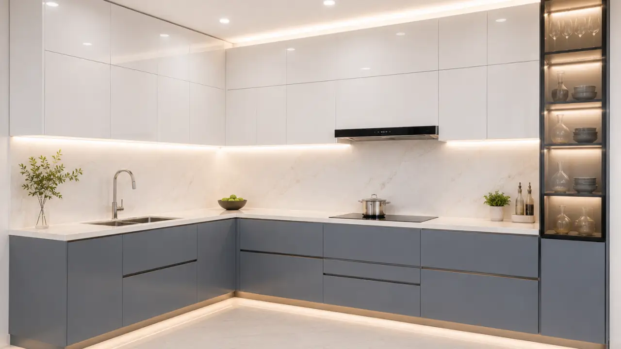 Báo Giá Tủ Bếp Chữ L Giá Xưởng, Thiết Kế Theo Yêu Cầu