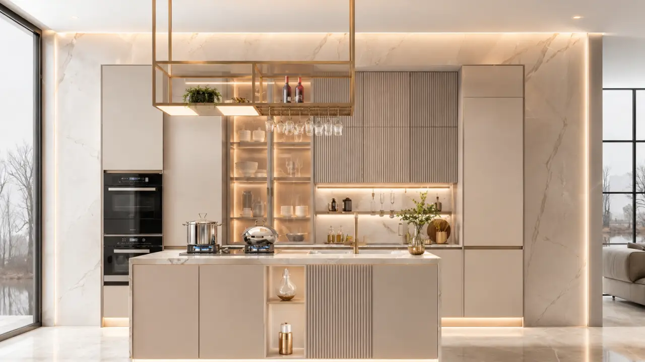 Tủ Bếp Chữ I Đẹp, Hiện Đại, Tiết Kiệm Diện Tích