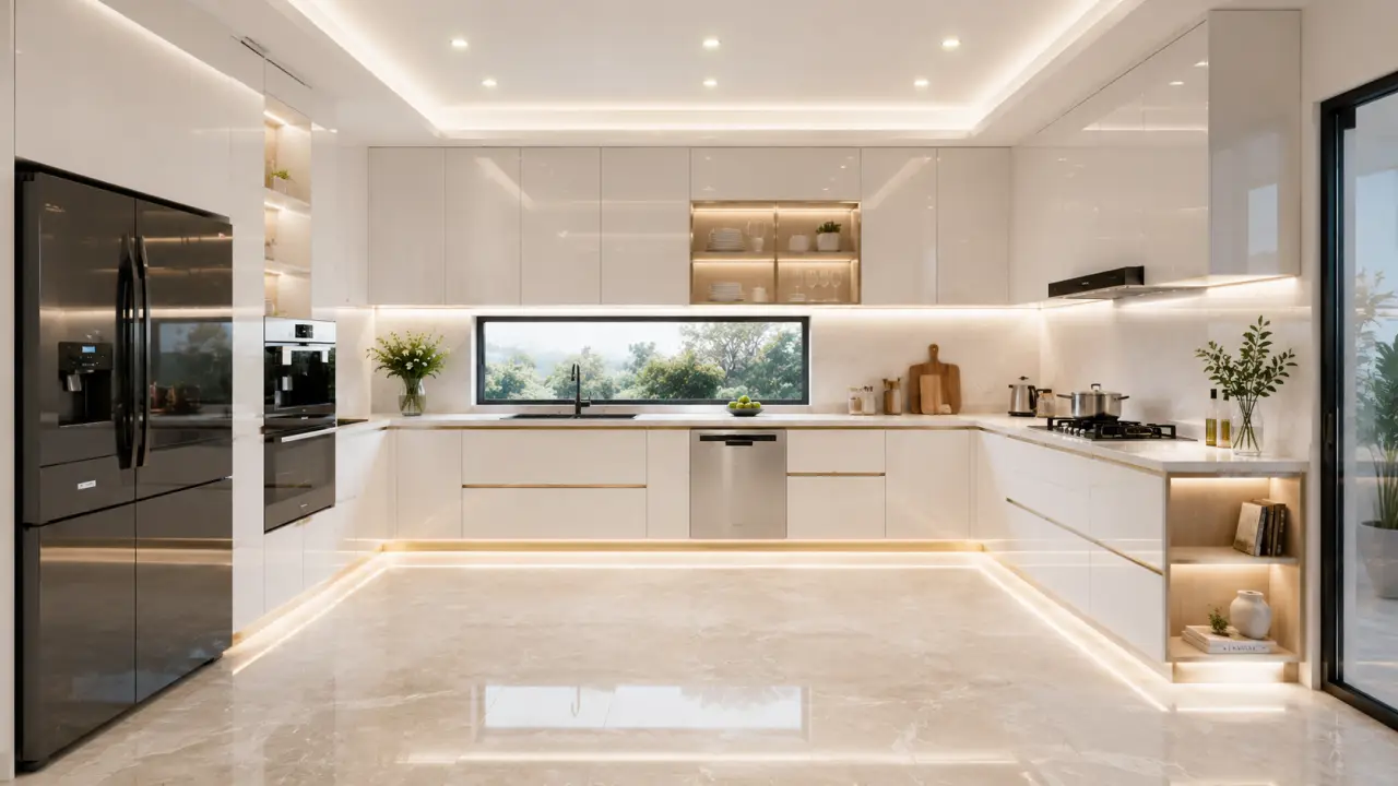 Tủ Bếp Hình Chữ U - Thiết Kế Hiện Đại, Tối Ưu Không Gian